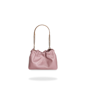 BOLSO NIDO PEQUEÑO - PIEL NAPA TERNERA ROSA